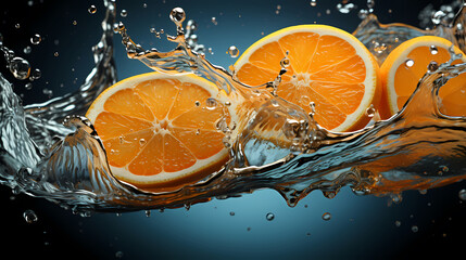 Orange business shooting close-up PPT background poster wallpaper web page