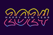 2024 colorful Text. Happy New Year 2024. suitable for greeting, invitations, banners, or background design of 2024. Vector design illustration