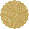 Golden glitter starburst price tag label, gold glittering sale sticker badge