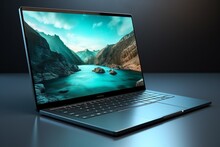 Laptop mockup modern technology sleek design realistic
