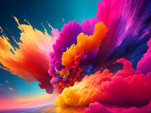 A Vibrant Varieties Of Colors Dances Across The Sky