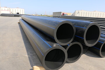 pe pipe plant, industrial pe pipeline for gas and water. hdpe pipe, polyethylene pe100 pipe. polyeth