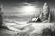 Snow-Covered Landscapes - Generative AI