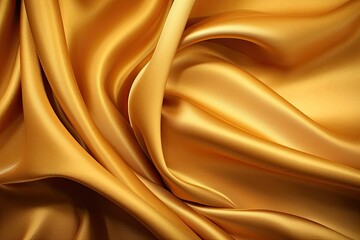 Sepia Silk Splendor: Golden Luxury Cloth Texture