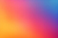 AI Art. Blue, Turquoise, Violet, Purple, Pink, Yellow, Peachy, Orange, Gold, Salmon, Amber And Magenta Abstract Palette. Colorful Gradient. Banner, Template, Wide, Blank. Design. Spectrum