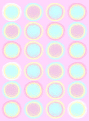 Wall Mural - seamless pattern with circles