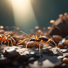 Ants In Forest, AI-Generatet