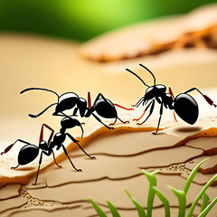 Sticker - Ants in forest, AI-Generatet