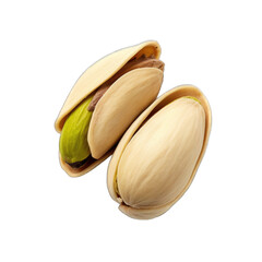 Pistachio kernel isolated on transparent background