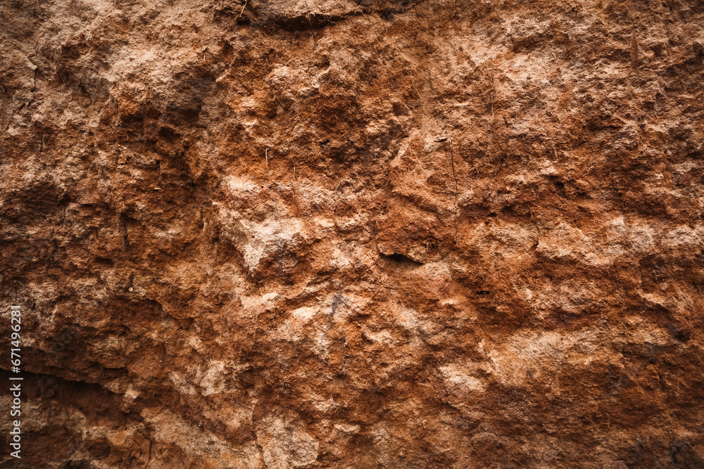 Subterranean Texture Soil or dirt Cross Section Close-up. Underground earth texture, cross ...