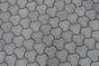 Background - rounded gray concrete interlocking paver blocks
