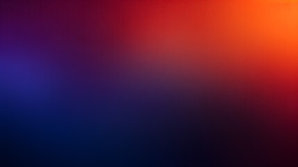 Wall Mural - dark grainy color gradient background, purple red orange blue black colors. generative ai.