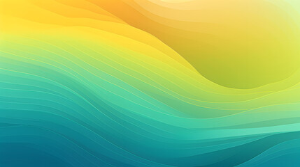 Wall Mural - retro grainy background noise texture effect summer design green blue yellow abstract wave pattern g