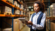 © Argun Stock Photos - african american female manager using digital tablet in warehouse of warehouse