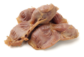 Poster - chicken gizzard on white background