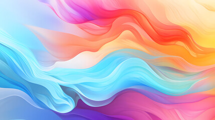 Wall Mural - Fresh and beautiful colors abstract background. Generative AI.