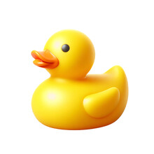 Yellow Rubber Duck Isolated