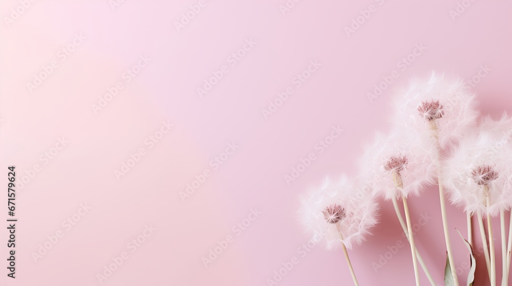 Dandelion fluff background for aesthetic minimalism style background ...