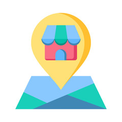 Canvas Print - Store Locator Icon