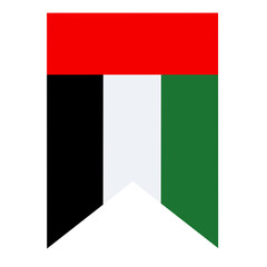 Wall Mural - Flag of UAE illustration
