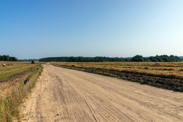 Wall Mural - Rural road for cars and transport