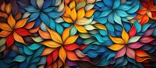 Vibrant Design For Fabric Tiles And Backgrounds