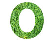 © rozi - O shape made from green grass isolated on transparent background, suitable for template go green concept, PNG