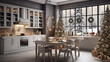 trends for kitchen, christmas decoration in winter