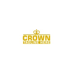 Wall Mural - Crown Concept Logo Design Template Isolated on white background