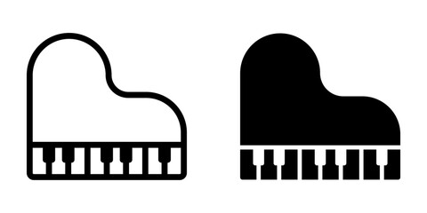 Wall Mural - Piano Icon. symbol for mobile concept and web design. vector illustration