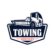 TOWING CAR SERVICES VECTOR GRAPHIC FOR LOGO TRUCK 