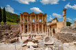 Antike Stadt Ephesus, Celsus Bibliothek und Amphiteather, Selcuk, Izmir, Türkei