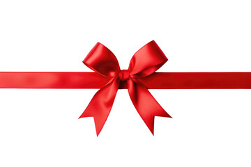 red ribbon bow isolated transparent png