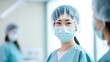 © ETAJOE - Female Asian Doctor or surgeons in operating room , Medical Performing Surgical Operation in Modern Operating Room
