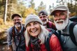 © Regina - Diverse senior hikers on a trail, showcasing their love for nature and outdoor activities amid serene surroundings.