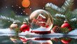 Christmas Snow Globe Post Card