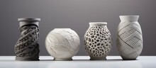 Printing objects made of cement using building printer technology