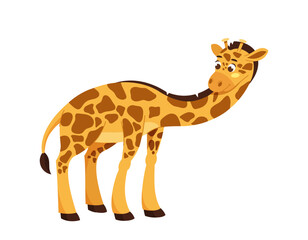  Cute giraffe character vector