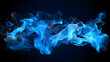 © JAArtificial - Blue and red flames mixture on a black background