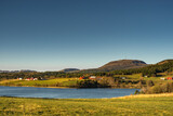 Fototapeta  - landscape with lake and mountains in Norway