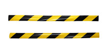 Yellow And Black Barricade Tape Isolated On Transparent Or White Background Warning Tape. Black And Yellow Line Striped. Vector Illustration. PNG.