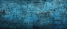The Background On The Wall Has A Dark And Abstract Blue Color Design With A Light Blue Texture Pattern That Has Hints Of Cement And Is Illuminated By A Black Gradient