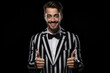 © paul - portrait of a man, colored background.