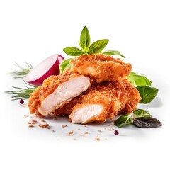 Wall Mural - Fried Cut Chicken Fillet