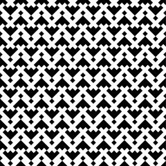 Seamless pattern with geometric motifs in black and white. Vector illustration.