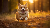 Uroczy pies corgi