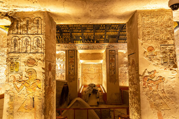 Wall Mural - Tomb of Rameses V and VI in Luxor