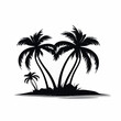 © Alexey - Palms in cartoon, doodle style. 2d vector illustration in logo, icon style. AI Generative