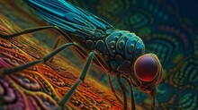 Amazing View Under Electron Microscope Psyche Ai Generated Art