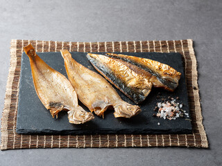 Canvas Print - grilled fish on a plate